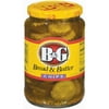 B&G Bread & Butter Chips W/Whole Spices Pickles 24 Oz Jar