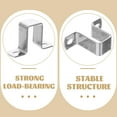 thumbnail image 6 of LEORX 6Set Pipe Mounting Bracket U Tube Clamp Heavy Duty Connection 304 Stainless Steel 2.63X1.65X0.79in, 6 of 8