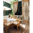 thumbnail image 5 of nqOlkjepod Outdoor Curtains for Patio Waterproof, Burnt Orange Boho Outdoor Privacy Panels Grommet, Southwestern Ethnic Geometric Blackout Outside Curtains for Porch/Cabana/Pergola 54"x84", 2 Panels, 5 of 8