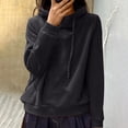 thumbnail image 6 of Jalioing Women's Velour Hoodies Casual Long Sleeve Hooded Sweatshirt Trendy Pullover Top Trackshirt, 6 of 6