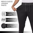thumbnail image 3 of 3 Pack Men's Joggers with Pockets – Fleece Mens Sweatpants, Gym Joggers Men, Workout Sweat Pants, 3 of 3