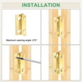 thumbnail image 4 of Uxcell paquete de 8 bisagras pequeñas para puertas, bisagras mini de latón de 1 pulgada con tornillo para caja de joyería, 4 of 7