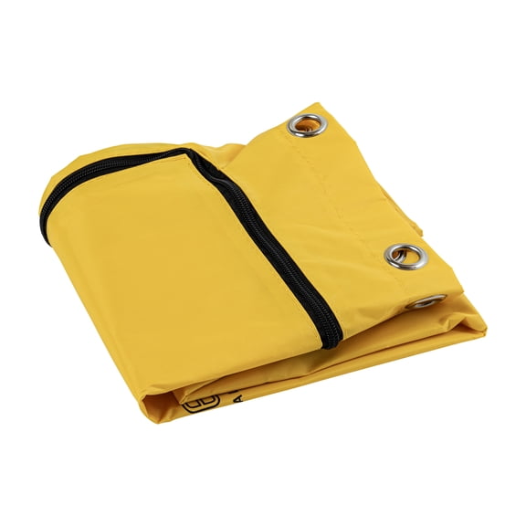 Restaurantware-JANITOR CART BAG ONLY: Clean Tek Professional 16.93 x 10.63 x 29.53 Inch Janitorial Bag, 1 Heavy-Duty Receptacle - Janitor Cart Sold Separately, Durable, Yellow Plastic Replacement