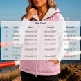 thumbnail image 3 of Ghalytn Women's Hooded Puffer Vest, Fleece Lined Sleeveless Zip-Up Jacket with Pockets, 3 of 6