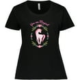 thumbnail image 3 of Inktastic You are Magical Pink and White Unicorn with Flowers Women's Plus Size T-Shirt, 3 of 5