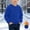 Blue, variant on Toddlers Fleece Lined Sweatshirts for Boys and Girls Cotton Crew Neck Loose Long Sleeve Pullover Tops Fall Winter Going out Outdoor Activity Shirts Casual Comfy Soft Blouses Unisex