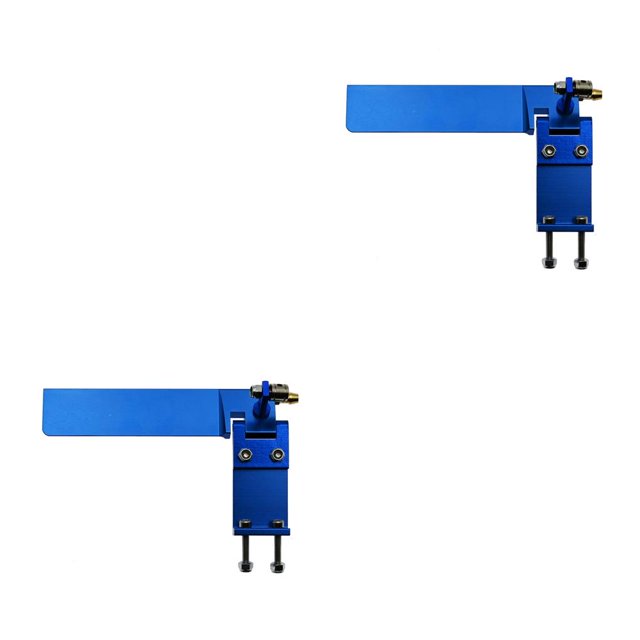 Vogacara Timón absorbente de agua, timones de barco RC útiles, piezas de agua de succión multiusos prácticas para modelo de barco remoto, Azul 2piezas