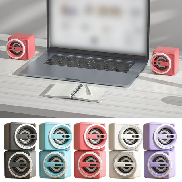 Minialtavoz de Escritorio Xihbxyly con Subwoofer Usb para Ordenador Portátil y de Escritorio