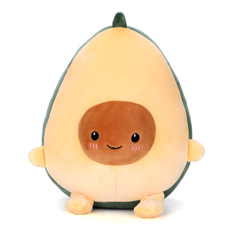 Avocado cute plush toy comfort food pillow plush soft fruit mat  gift for kids 