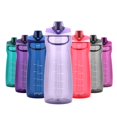 thumbnail image 1 of Pogo Botella De Agua De Plástico De 64 Oz Con Tapa A Prueba De Fugas Y Asa De Transporte Marcas De Capacidad Reutilizables Sin Bpa Apto Para Lavavajillas Perfecto Para Viajes Escuela Al Aire Libre Y G, 1 of 5