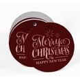 thumbnail image 2 of Inkdotpot Réel Or Rose Feuille Joyeux Noël & Heureux Nouvel An Texte Tags Favor Hang Papier Tags 100 Pièces, 2 of 6