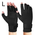 thumbnail image 1 of 1 Pair Arthritis Gloves Compression Fingerless Gloves with Strap Hand Wrist Support Pain Relief Arthritis Gloves  S, 1 of 7