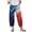 Light Blue, variant on WTOBBY Women's Patriotic Print Wide Leg Summer Pants - Elastic Waist Casual Trousers with Deep Pockets & Quick-Dry Fabric for 4th of July Outfits,Blue L