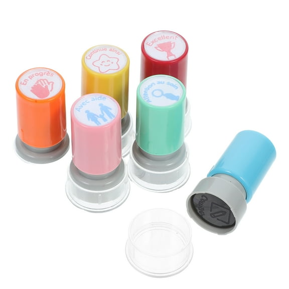 FRCOLOR  6 Pcs Elementary School Stamps Teacher Seal Pupils