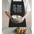 thumbnail image 3 of Funny Aprons for Women with 2 Pockets, Adjustable Kitchen Apron for Cooking, Baking Gifts for Birthday Christmas, 3 of 6
