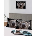 thumbnail image 4 of Funny Koala Queen Pillow Cases Set of 2 - Microfiber Bed Throw Pillow Covers, Welcome To OUR Place Modern Retro Decorative Lumbar Pillow Cover with Envelope Closure for Sofa/Travel 20"x30", 4 of 6