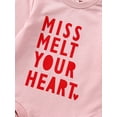 thumbnail image 5 of Bagilaanoe Newborn Baby Girl Valentine's Day Rompers Letter Print Long Sleeve Bodysuits 3M 6M 12M 18M 24M Infant Casual One Piece Short Jumpsuit, 5 of 9