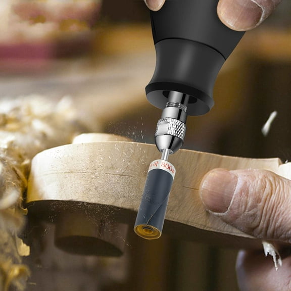 Sutowe Sandpaper Bar Stick Polishing Roll Abrasive Grinding Head Sanding Bits Kit Sandpaper Stick for Glass Stone Metal Grinding Polishing