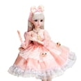 thumbnail image 2 of Muñeca articulada de 24 pulgadas, muñeca de princesa con vestido y accesorios, muñeca de moda, muñecas BJD para el mejor regalo, colección de juegos d Princesa Mónica Sunnimix  rótula muñeca, 2 of 8