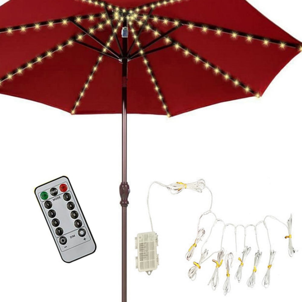 LED string umbrella light, 8 flash modes outdoor camping tent light LED