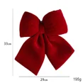thumbnail image 3 of 1pcs Christmas Bow Large Red Soft Xmas Decor Bow Knot Christmas Tree Ornaments Xmas Hanging Wreath Garland Holiday Home Decor, 3 of 5