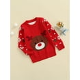 thumbnail image 3 of Qmyliery Christmas Toddlers Casual Sweater, Round Collar Pullover Knitwear Gift, 3 of 9