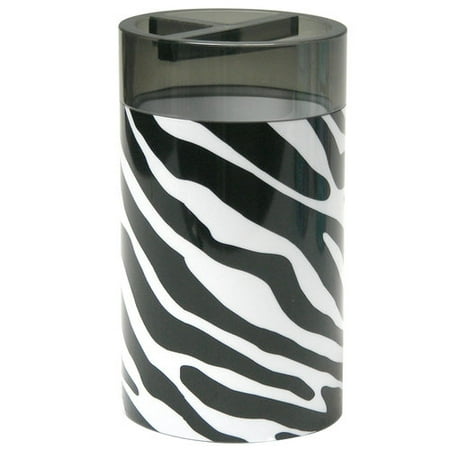 your zone zebra decorative bath collection - toothbrush holder