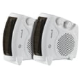 thumbnail image 1 of Calefactor Ventilador Calentador Electrico 1500W Portatil 2pzas blanco, 1 of 8