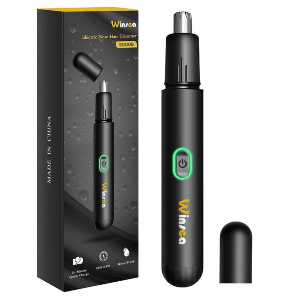 Recortador de vello nasal Winsea recargable por USB e impermeable
