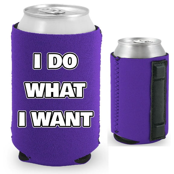 I Do What I Want Magnetic Can Coolie (Purple)