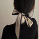 thumbnail image 2 of Bufanda de seda francesa diadema retro feminidad atado bolso cinta serpentina larga diadema lazo accesorios para el cabello 90cm, 2 of 2
