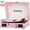 Pink Black B, variant on Vinyl Record Player Built in Battery 3 Speed Turntable with Wireless, Portable Suitcase.Built in Speakers, 3.5Mm Headphone Jack Aux In/Rca Out for Home Decoration Gift Pink Green Brown Black