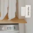 thumbnail image 4 of AuldHome Design Dryer Sheet Dispenser (White); Rustic Distressed Style Fabric Softener Sheet Holder for Laundry Room, 4 of 9