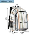 thumbnail image 2 of FORMRS Unisex School Backpack 17" Student Travel Bag with Laptop Compartment, Nautical Pattern, 2 of 7