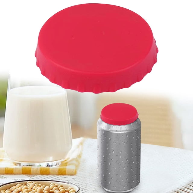 1 Pce Couvercles de Canettes en Silicone Réutilisables Couvercles de Canettes en Silicone Couvercles de Pots en Silicone Embouts de Canette Couvercles de Canettes en Silicone Réutilisables Bouchon et Protecteur pour Bière Boisson Jus S