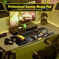 thumbnail image 4 of Golden Light Mecha Technology XXX-Large Gaming Mouse Pad - 35.4x15.7 Inch, 3mm Thick Soft Smooth Fabric, Extended Long Keyboard Mat, Perfect for Gaming, Office, Home, 4 of 6