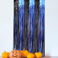 thumbnail image 5 of Halloween rain screen home bedroom living room dormitory party background1mx3mOrange black, 5 of 5