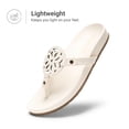 thumbnail image 3 of DREAM PAIRS Women's Cushioned Arch Support Flip Flops Water-Friendly TPU Thong Sandals with Supportive Footbed Casual Summer Beach Walking Slippers, 3 of 6
