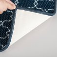 thumbnail image 4 of shiyou-- Jacquard Runner Rug - Anti-Skid Hallway Carpet Kitchen Rug Entry Rug Laundry Room Floor Mat, (Navy Blue and White, 20 X 60 Inches), 4 of 4