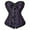 Purple, variant on Corset Women Lacing Boned Steampunk Pirate Bustier blue M