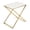 White, variant on Kate and Laurel Laraway Folding Side Table, Silver 20x14x20