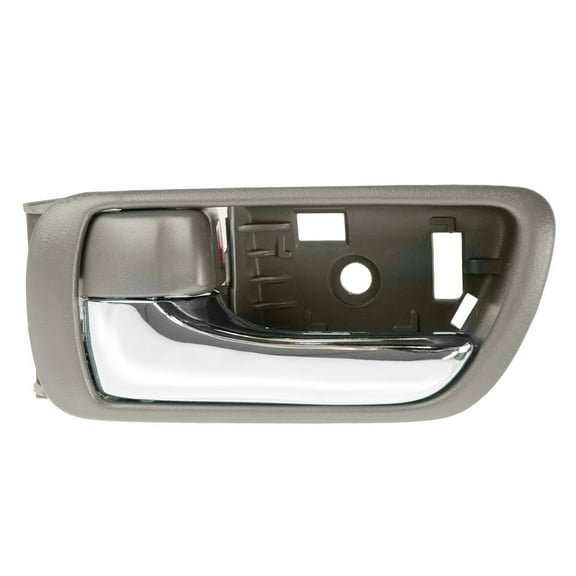 TRQ Door Handle Inside Brown Chrome Driver Side LH Left for 02-06 Toyota Camry DHA49724