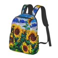 thumbnail image 2 of Daiia Landscape With Sunflowers School Backpack for Men and Women Lightweight Backpack Durable Backpack Water-Resistant,Travel,Work Bag, 2 of 9