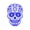 BLUE, variant on Vinyl Wall Art Decal - Day of The Dead Skull with Cross - 14" x 10" - Sugar Skull Mexican Holiday Seasonal Sticker - Teens Adults Indoor Outdoor Wall Door Living Room Office Decor