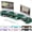 Green, variant on Dual Monitor Stand Riser, Desk Organizer With Drawer and 2 Pen Holders, Desk Organizers and Accessories, Purple Office Decor (Purple)