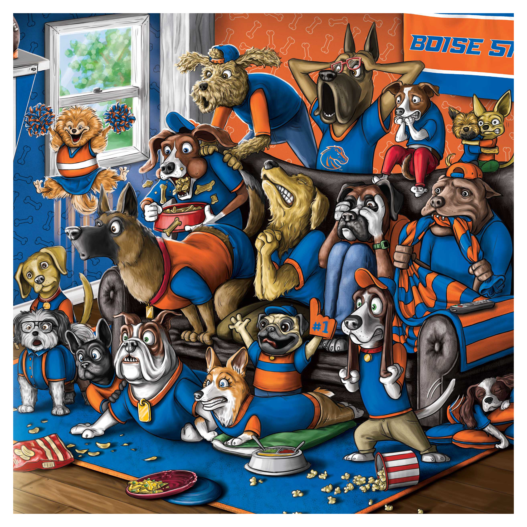 IDNA Boise State Broncos 13.25" x 17.25" Purebred Fans Wall Art