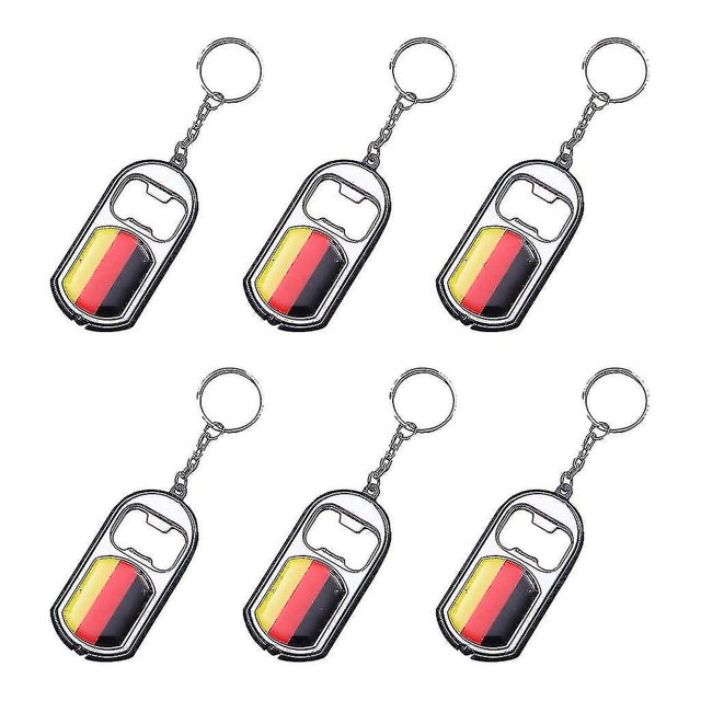 6pcs Bottle Opener Football Game Keychain Sports Soccer Keyring Party Favor Fz--HAPDEN