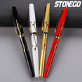 thumbnail image 2 of STONEGO Luxury Quality Fountain Pen - Elegant Black Business Office Writing Instrument with Fine Nib, Ideal for Professional Signatures, Journaling, and Gifting - Premium Writing Experience, 2 of 6