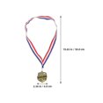 thumbnail image 2 of Bowling Medals Zinc Alloy Sports Awards with Neck Ribbon 2Pcs for Parties, 2 of 5