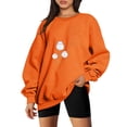 thumbnail image 1 of 2023 Chandail en Molleton Oversize pour Femmes Mode Décontractée Manches Longues Imprimé Chandail en Molleton Dames Hauts Blouse Coupe Ample Hauts Femmes, 1 of 4